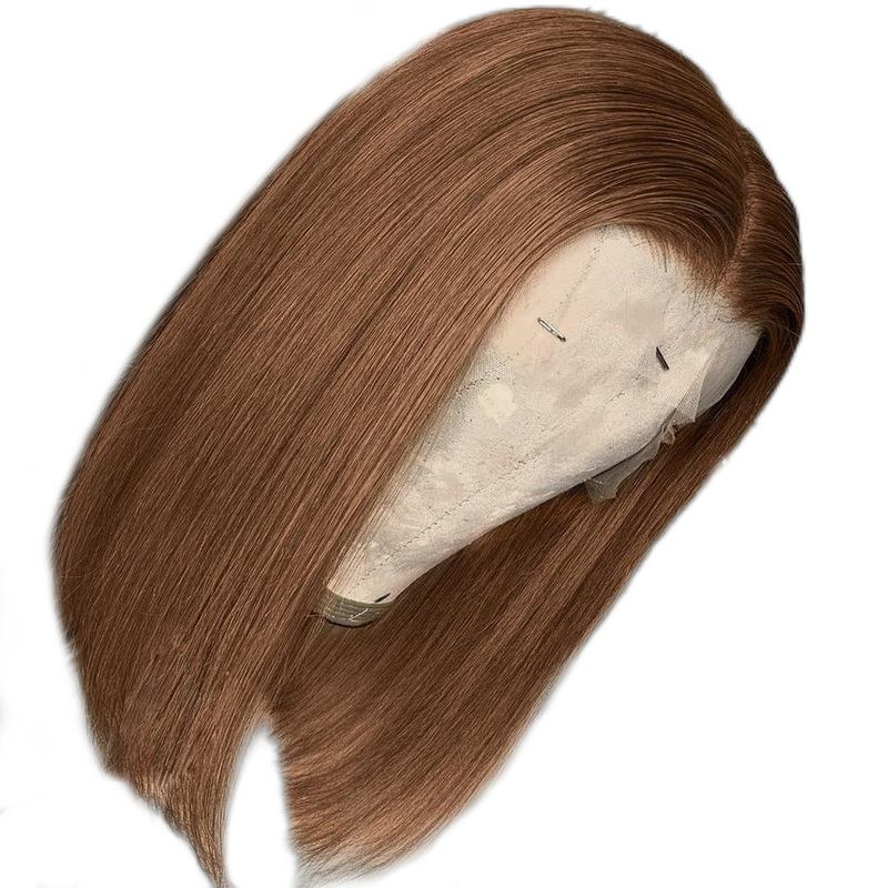 跨境鲍勃wigs 欧美女士短直发波波头 前蕾丝假发 化纤头套|undefined