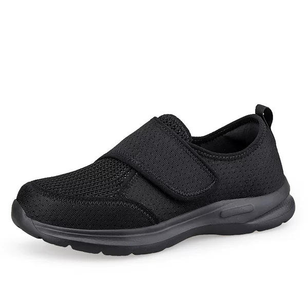 805 105 men's and women's walking shoes old people's shoes casual running sneaker spring and summer low mesh mesh hook and loop