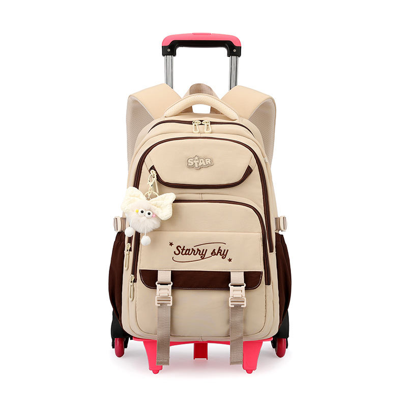 Mochila de pescado natural 3 - 6 grados de moda de alta capacidad mochila de estudiantes de secundaria escalera ligera caja de tracción