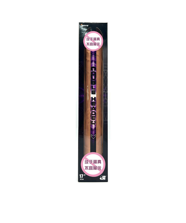 Double-Headed PVC Anal Plug, High-Simulation Adult Toy for Men and Women — detail image 2