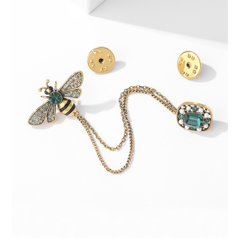 Casual Elegant Bee Alloy Plating Zircon Unisex Brooches display picture 4