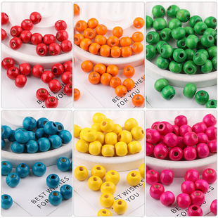 10MM��ɫֱ�׈A��ľ�|ɢ�� diy�ֹ���������朴����Ʒ�������