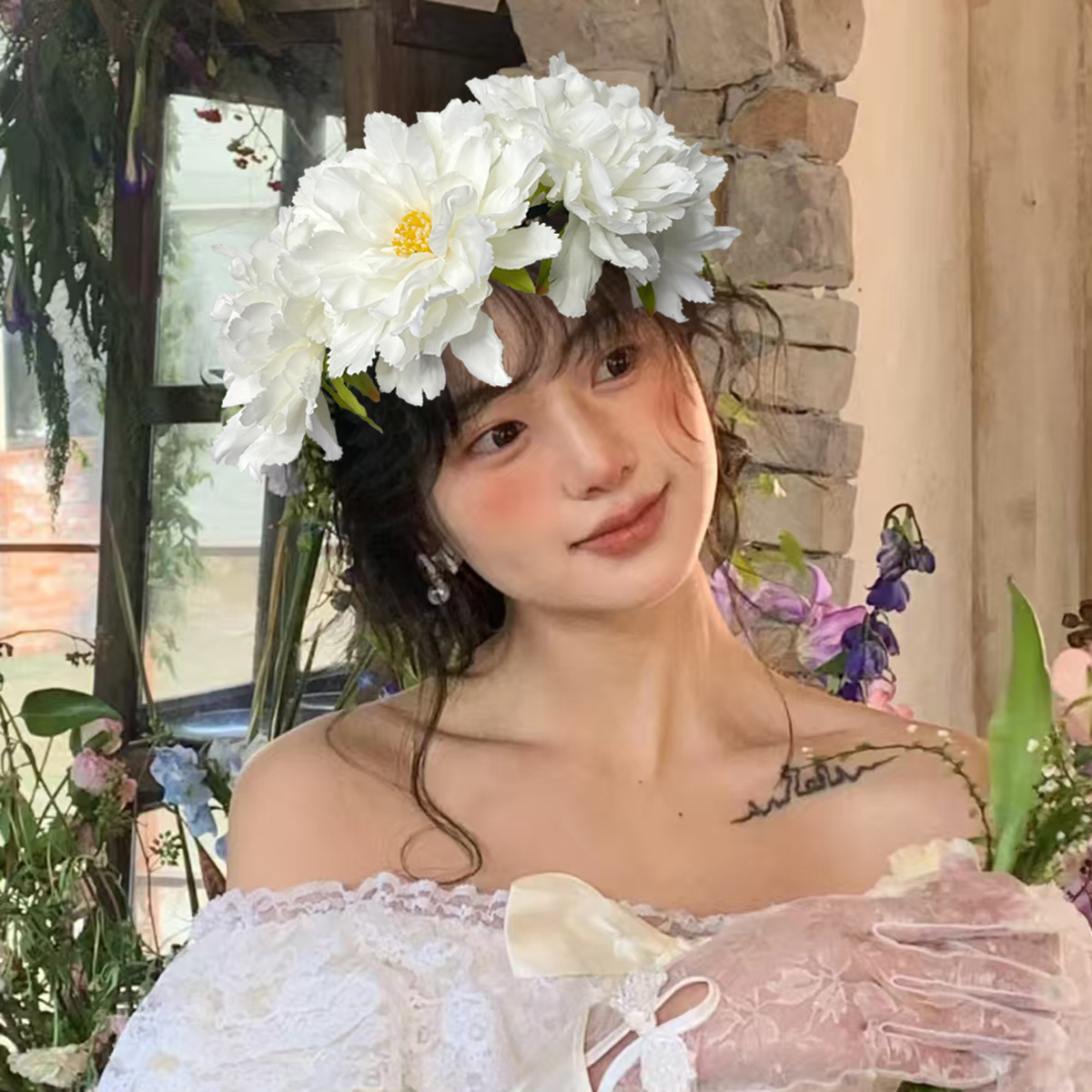 Elegant Romantic Women's Flower Cloth Hair Band display picture 3