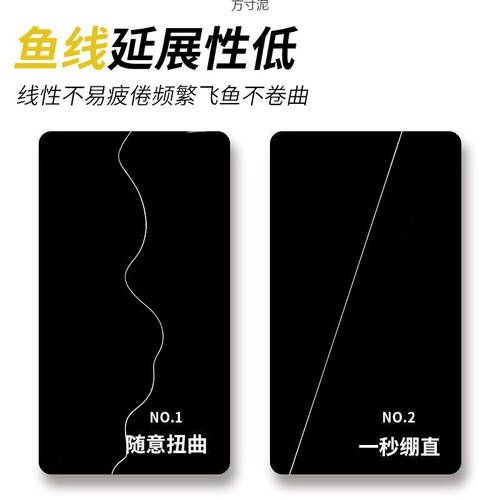 Carbon line fishing line main line carbon lure specialized leader line high tensile strength does not coil, one piece wholesale