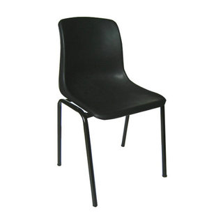 Anti-static Thickeneded Reinforced Backrest Stool Chair Round Stool Black Chair Factory Assembly Line Anti-static Four-legged Stool