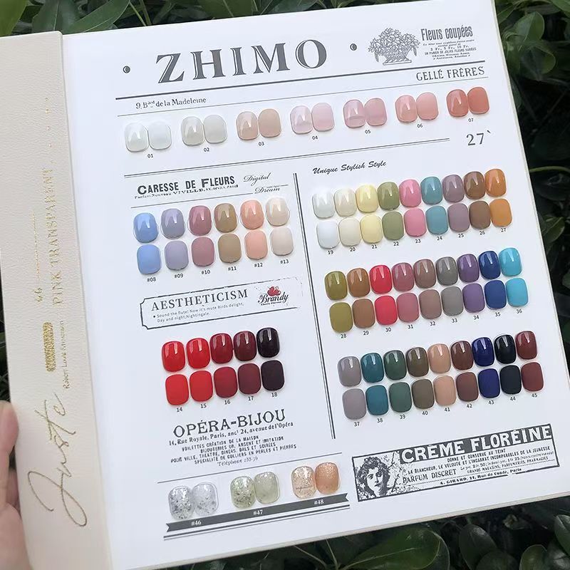 New Zhi Mo 48 color nail polish glue a complete set of nail salon dedicated fashion color nail glue suit wholesale New Zhi Mo 48 color nail polish glue a complete set of nail salon dedicated fashion color nail glue suit wholesale