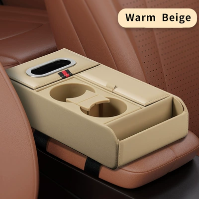 Car storage bag/box Storage Box Tissue Box Water - type-b-beige