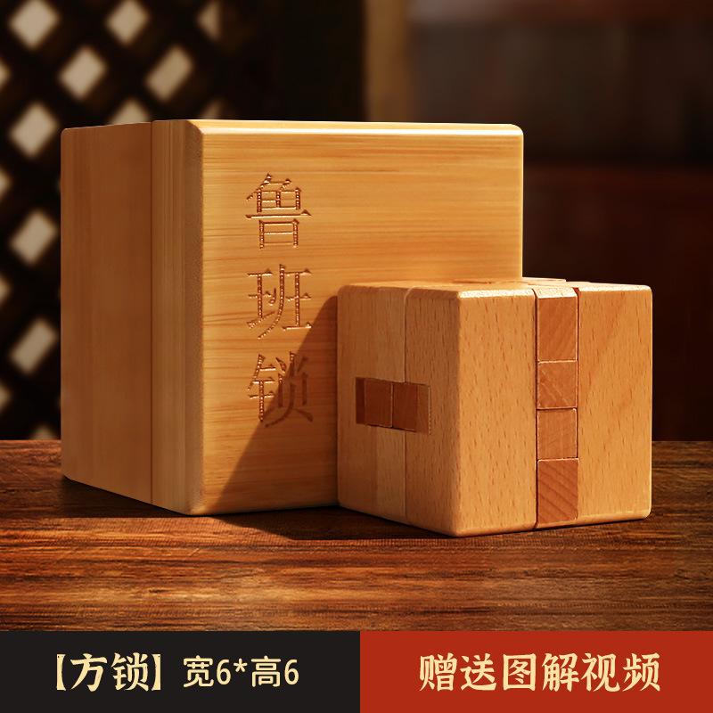 Luban Lock Kongming Lock Juego completo de bloques de construcción de espiga y espiga Juguetes educativos para niños de 8-12 años de edad, quema de cerebro intelectual 10