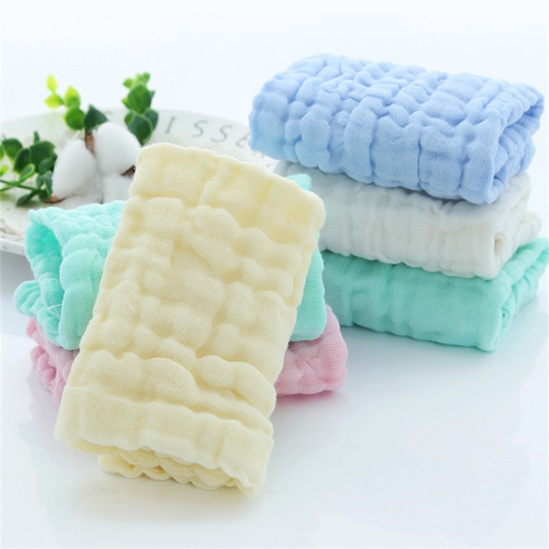 宝宝口水巾婴儿纱布毛巾洗脸新生儿童用品纯棉小方巾婴幼儿洗屁屁