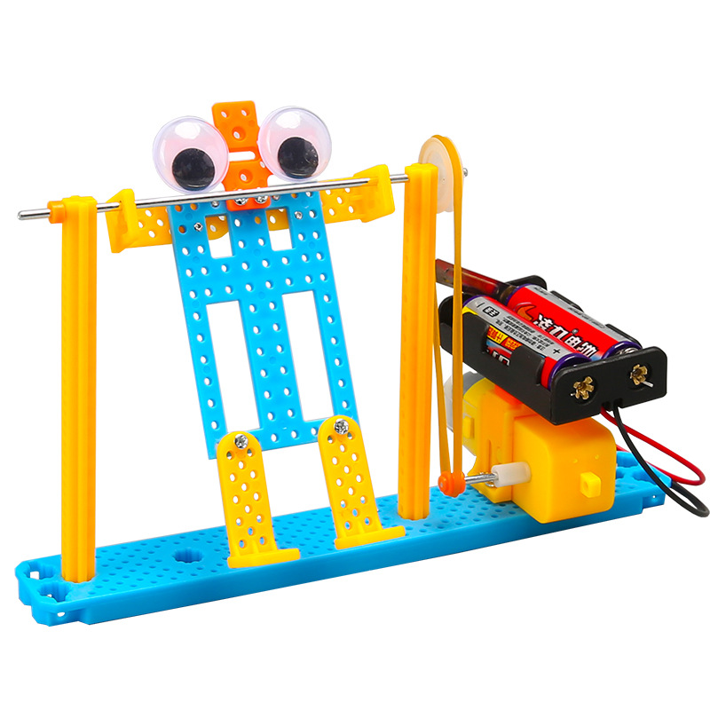 Robot de barra horizontal tecnología pequeña producción de juguetes experimentales de ciencia para niños pequeños paquetes de materiales DIY hechos a mano para estudiantes