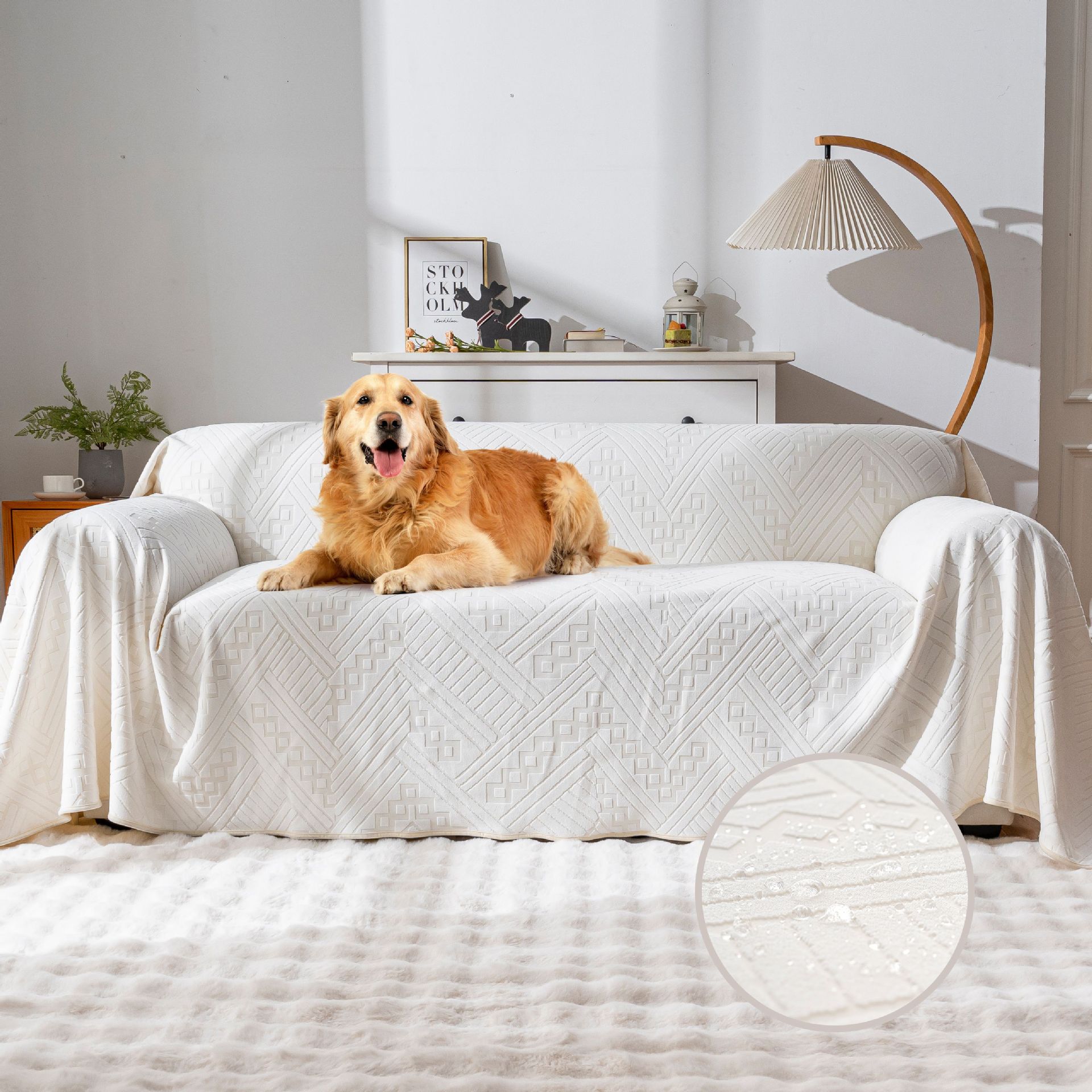 Bohemian Sofa Towel, Double-Sided Waterproof Fabric, Comfortable and Soft, Skin-Friendly, Smooth and Soft