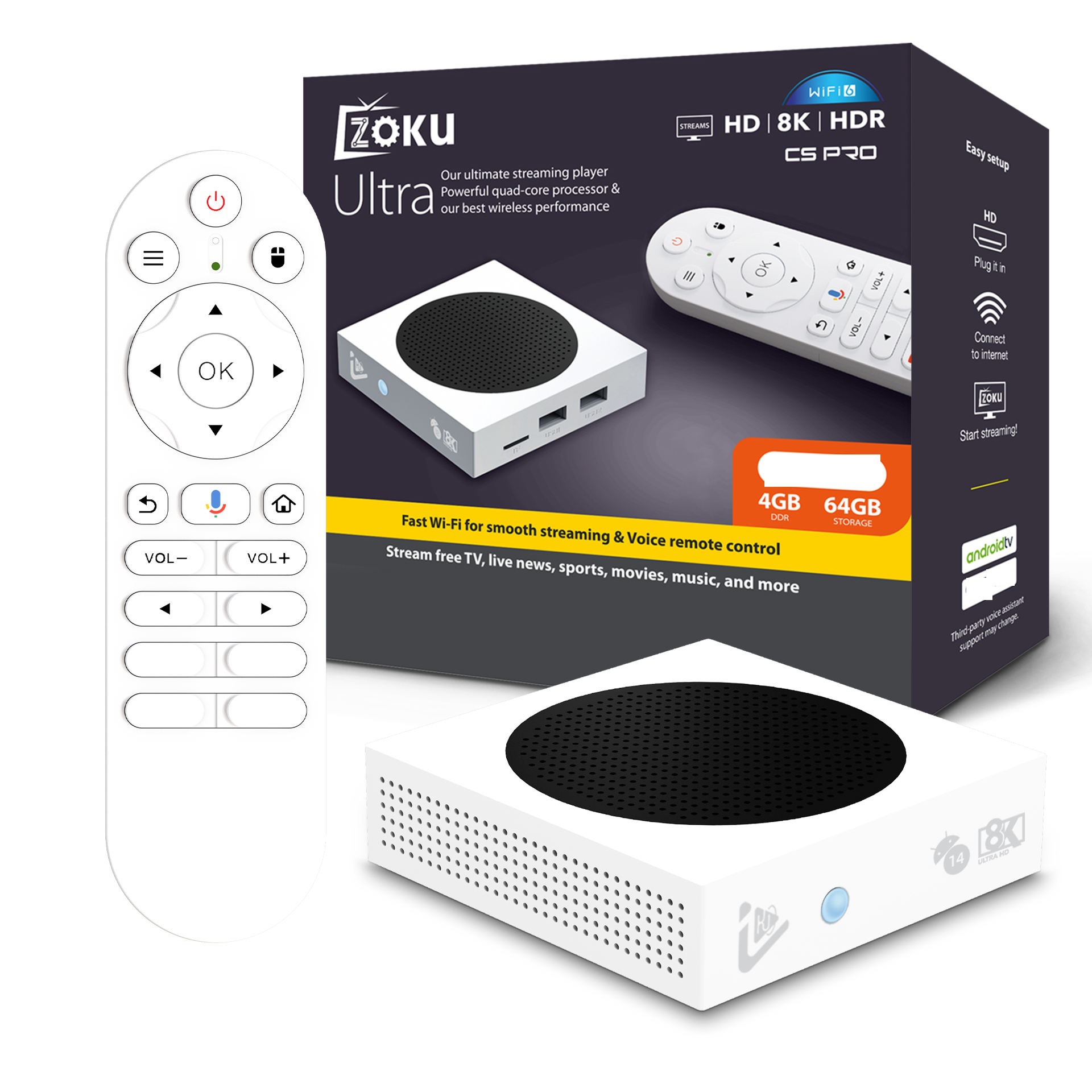 Cross-Border 8K Genuine Set-Top Box C5Pro Android 14 Allzhi H618Wifi6G Export Tv Box Projection Screen