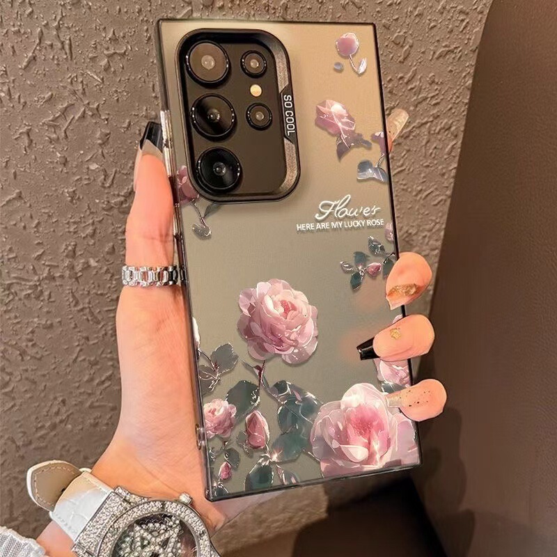 Pink Rose Suitable for Samsung Galaxy S25Ultra Mobile Phone Case Samsungs24Plus Beautiful S23S30 Pink Rose Suitable for Samsung Galaxy S25Ultra Mobile Phone Case Samsungs24Plus Beautiful S23S30