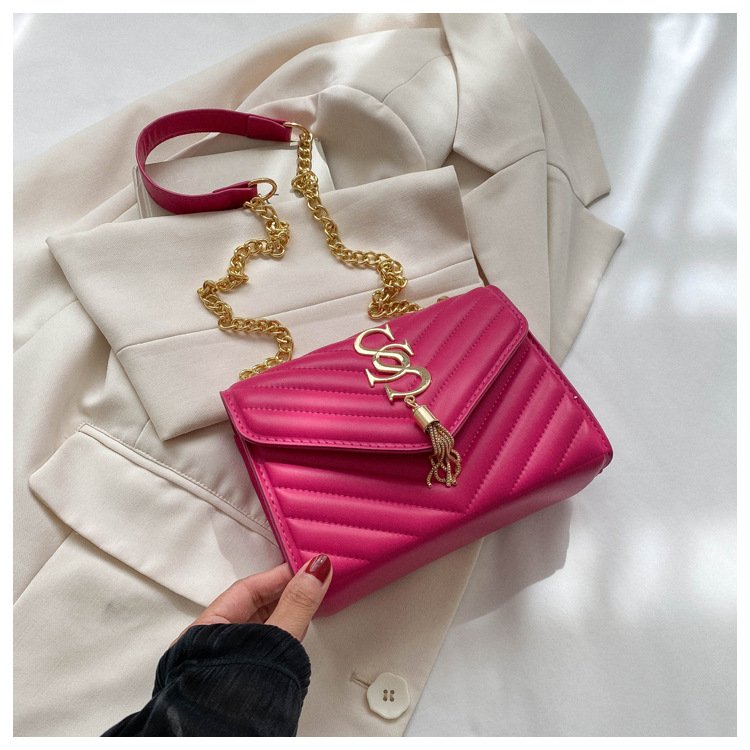 Damen Handtasche Im Western Stil Mit Kette Und Umhängefunktion_voghion.com