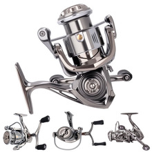 双摇臂纺车轮全金属线杯渔轮路亚锚鱼渔轮远投海杆矶钓鱼线轮子