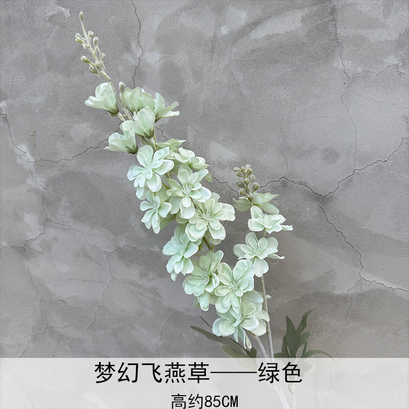 2叉植绒梦幻飞燕草 风信子植绒紫罗兰千代兰婚庆仿真花材跨境外贸|undefined