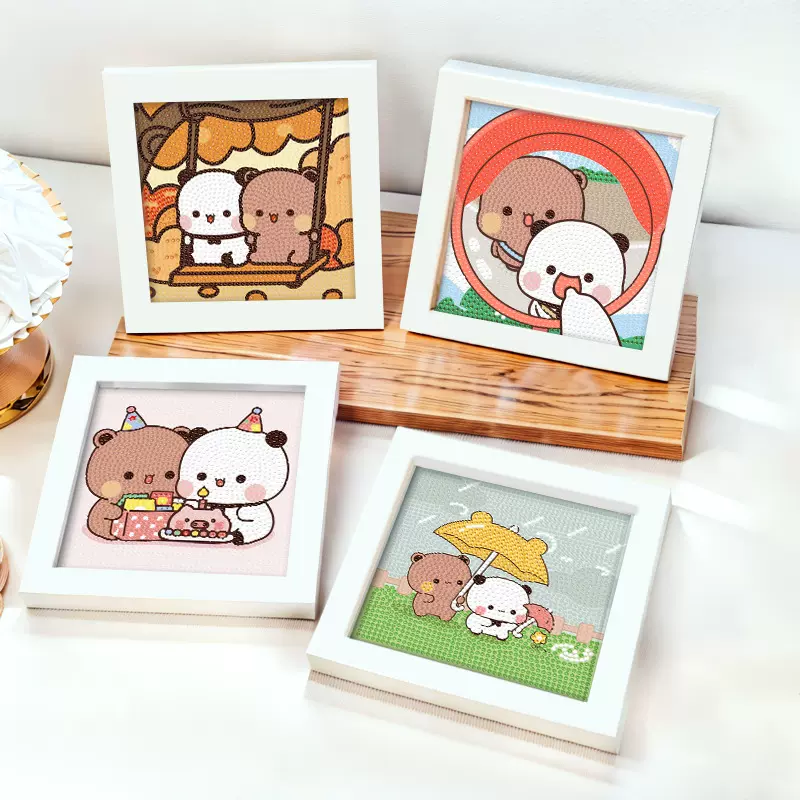 一二布布钻石画diy手工儿童钻石贴画情侣礼物砖石画满钻批发