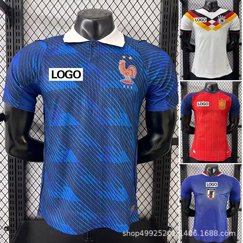 2627 World Cup National Team Football Uniform Spain France Germany Japan Mexico Player Edition Football Jersey