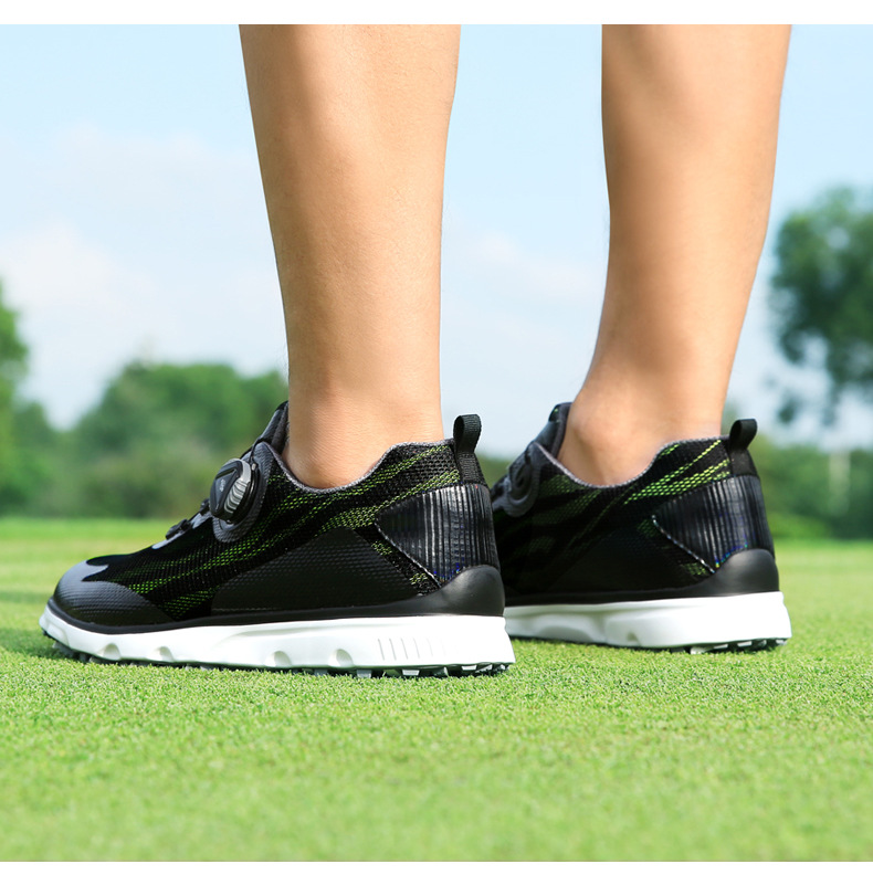 Giày golf nam PGM chống trượt, núm vặn dây, lưới thoáng khí — XZ228-Đen Trắng, XZ228-Đen huỳnh quang chi tiết 9