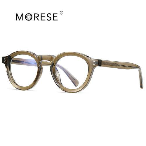 Cold tea retro glasses thick core CP imitation plate glasses frame decoration classic flat mirror Korean version black frame 2090
