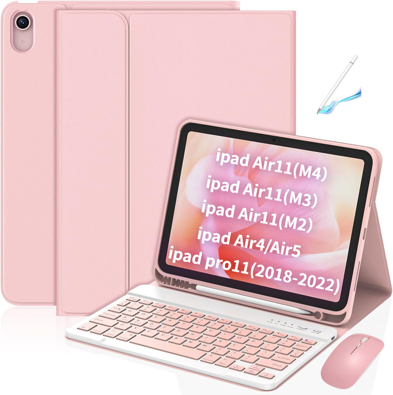 iPad Air11 Bluetooth Keyboard Protective Case M4/M3/M2 Suitable for Air4/5 Pro11 with Pen Slot and Magnetic Detachable Design iPad Air11 Bluetooth Keyboard Protective Case M4/M3/M2 Suitable for Air4/5 Pro11 with Pen Slot and Magnetic Detachable Design