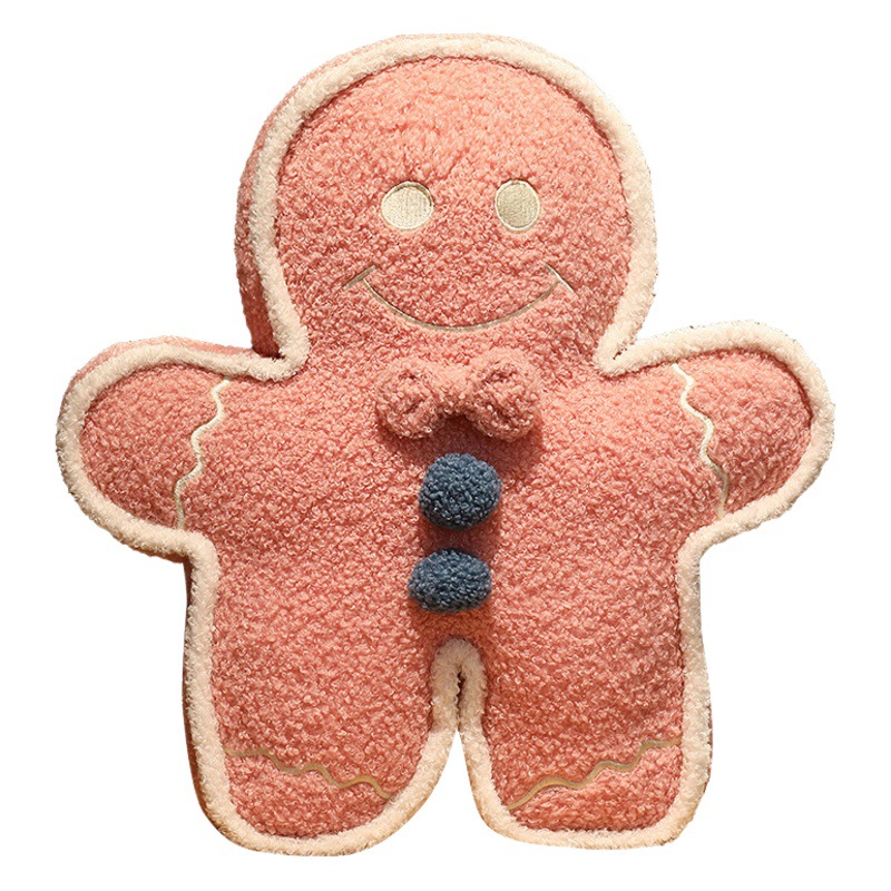 Ins juguetes navideños, almohadas de hombre de pan de jengibre, juguetes de peluche para niños suaves y divertidos, lote de regalo de muñeca de trapo