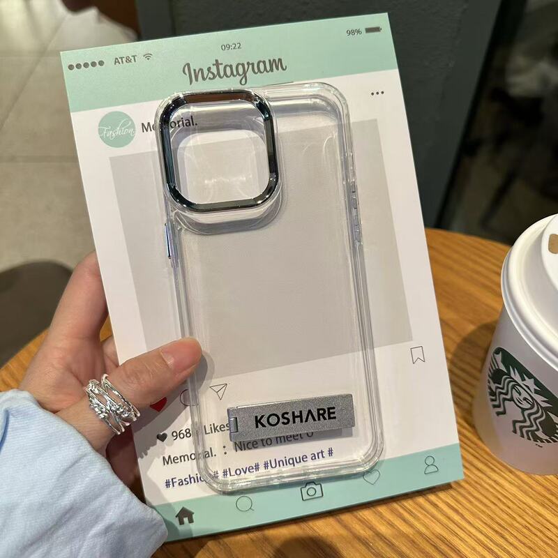Casual Transparent Metal Frame Suitable for Huawei Mate80 Mobile Phone Case Nova15/P70 with Stand Honor X60I Casual Transparent Metal Frame Suitable for Huawei Mate80 Mobile Phone Case Nova15/P70 with Stand Honor X60I