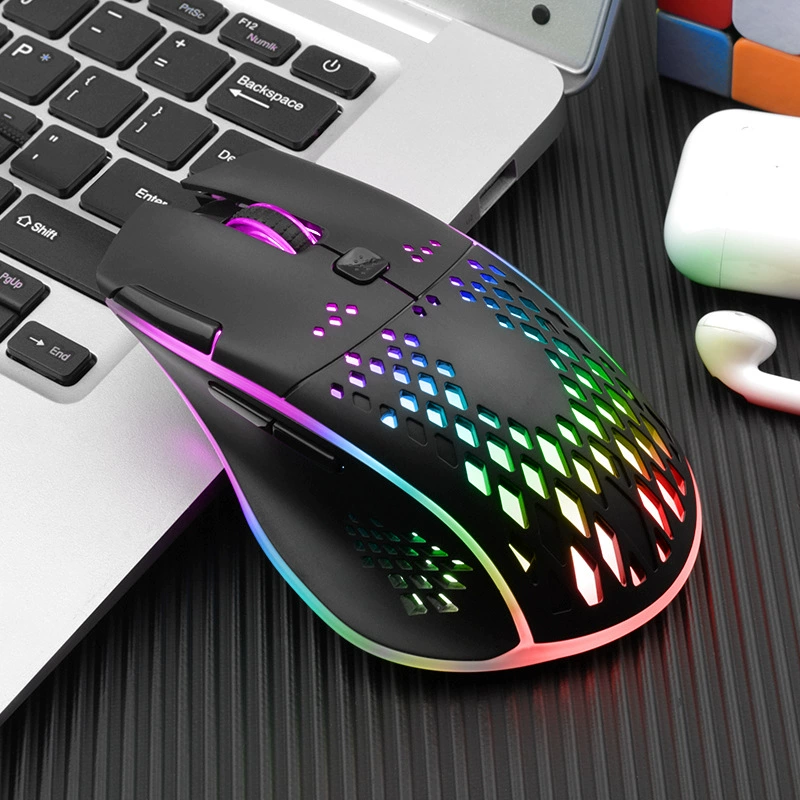 Lightweight мышь Emperor Leopard Q15 бездротовая с возможностью зарядки, RGB подсветка, цветная клавиатура для ноутбука/игр