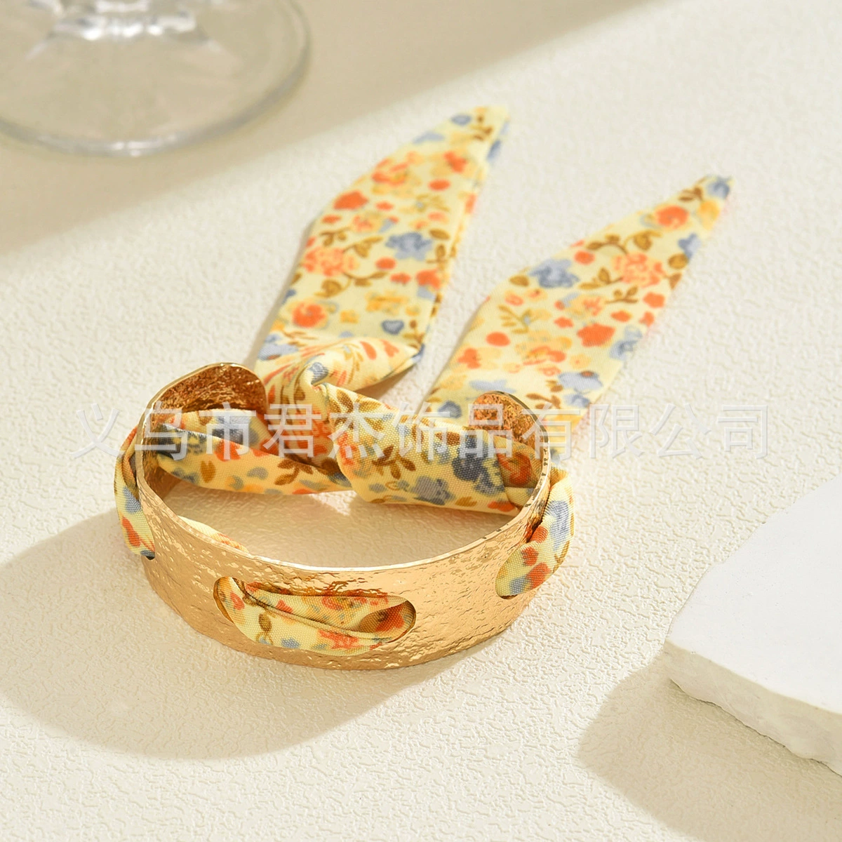 Retro beach golden fashionable women's bracelet, design jewelry, trend of season