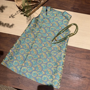 New Chinese Style Children's Clothing Girls' Cheongsam Dress 2025 Summer New Children's Retro Chinese Style Hanfu Dress Vest Dress