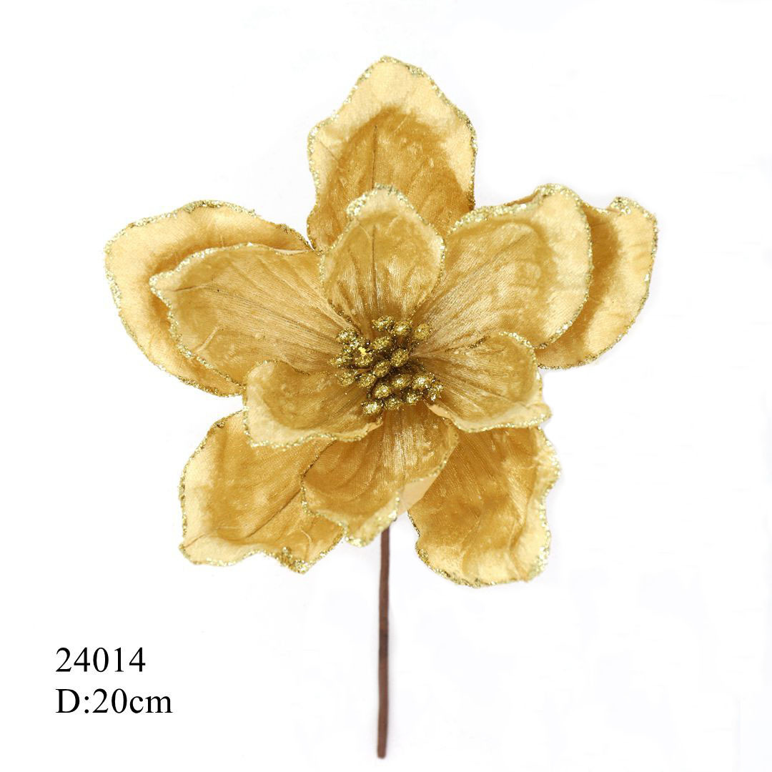 Magnolia 20cm, Scene Arrangement, Wedding Decorations, Floral Art, Artificial Flower For Cross-Border Sales_voghion.com
