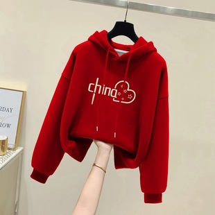 Fashion Spring Autumn Winter Hooded Sweatshirt Women's 2025 New Explosions Casual Loose fleece-lined Thickened Jacket