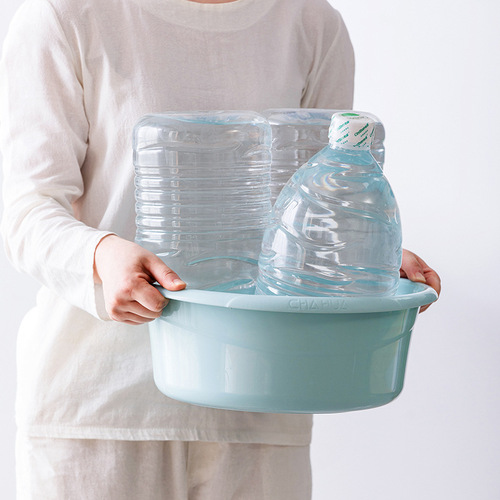 Camellia plastic washbasin household basin thickened washbasin plastic basin laundry basin water basin shampoo basin small basin foot basin