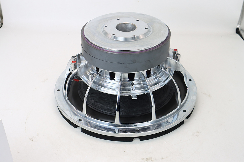 Dm 12inch New Passive Subwoofer Speaker 4+4Ohm Dual Magnet Dual Coil Design Silver Aluminum Alloy Basket