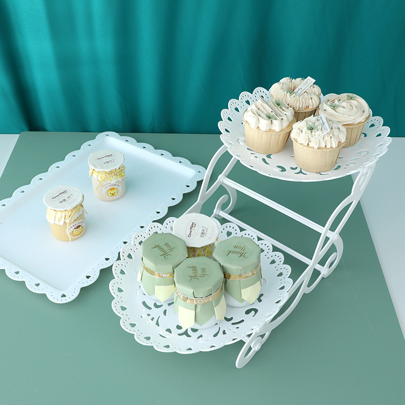 Cake Rack Wedding Dessert Tray Display Rack Cake Plate Snack Afternoon Tea Fruit Plate Birthday Party Table