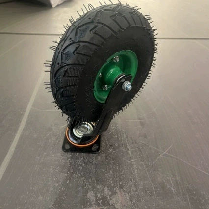 Универсальное колесо 410/350-4 надувное колесо 10 дюймов промышленный тяжелый ролик тележка надувное резиновое колесо