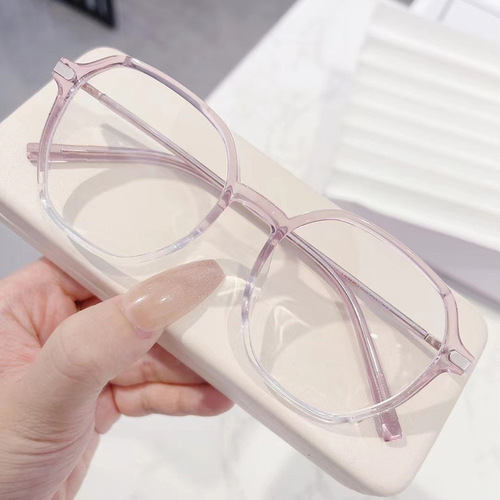 Side-shimmering powder-style Xiaohongshu livestream-ready TR90 eyeglass frames, anti-blue-light design—perfect for wearing without makeup, model M3701