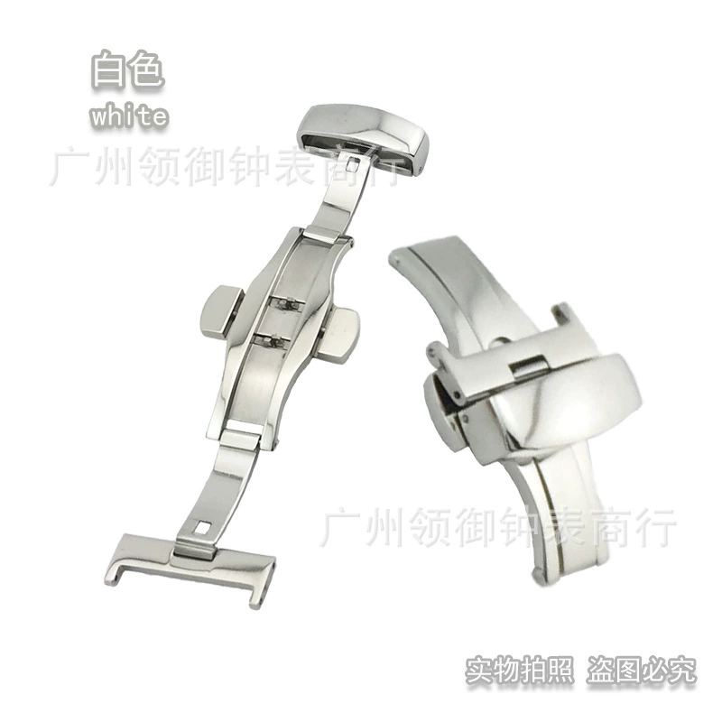 Автоматическая пружинная пряжка-бабочка из нержавеющей стали сферическая пряжка ремня из нержавеющей стали с рисунком рыбьей чешуи двойная открытая складная застежка аксессуары для часов