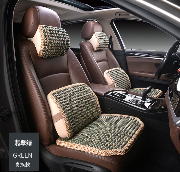 25 New Bodhi Hand-woven Car Seat Cushion Crocheted Single-piece Four Seasons Suitable for Mercedes-Benz High-end BMW Air-permeable Cushion