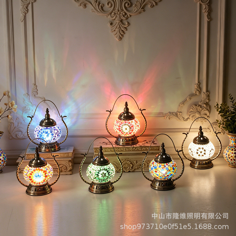 Turkish Glass Table Lamp USB Rechargeable Mosaic Restaurant Decoration Lamp Bedroom Bedside Decorative Small Table Lamp Turkish Glass Table Lamp USB Rechargeable Mosaic Restaurant Decoration Lamp Bedroom Bedside Decorative Small Table Lamp