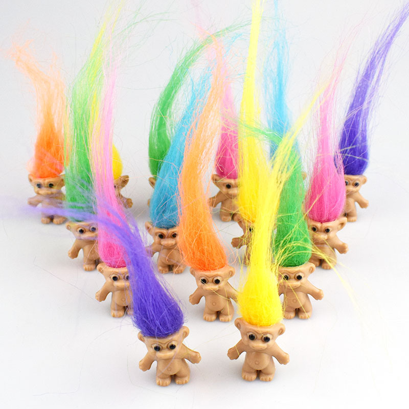 Muñecas trolls novedosas muñecas feas muñecas de inyección retro muñecas indias de estilo de niños de pelo juegan venta cruzada