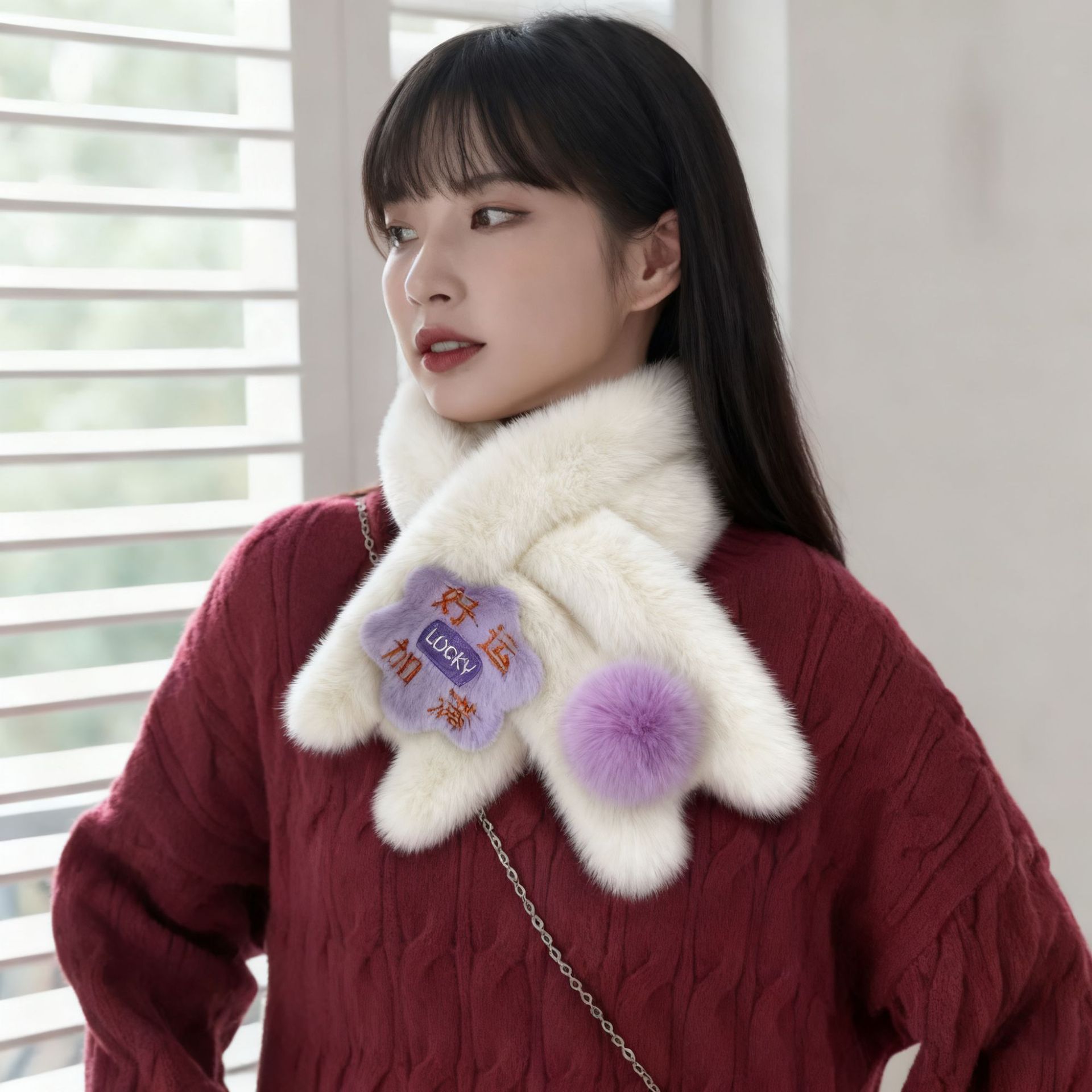 성인 네발 보라색 행운을 니다