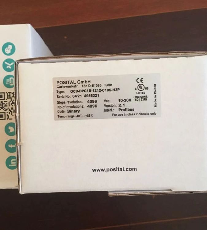 德国POSITAL运动控制传感器UCD-EIB1B-1213-L10S-PAM博思特编码器