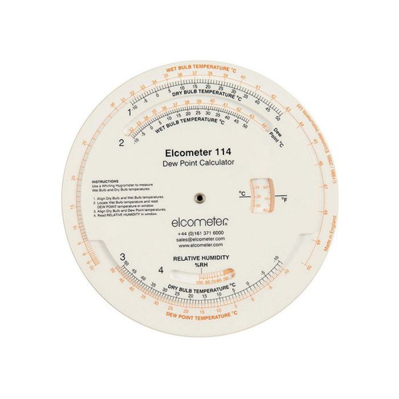 G114-2露点计算盘易高Elcometer114指针式露点计算盘