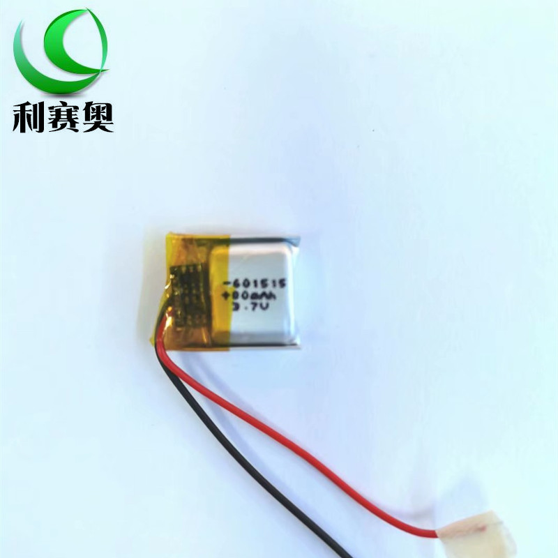 蓝牙电池601515聚合物锂电池 80MAH 3.7V智能穿戴蓝牙耳机等数码