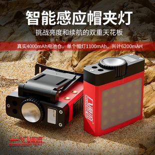 Special Sensor Cap Clip for Fishing in the Sea, Headlamp with Strong Light and Super Bright Headlamp with Long Battery Life for Night Fishing Bait Lamp