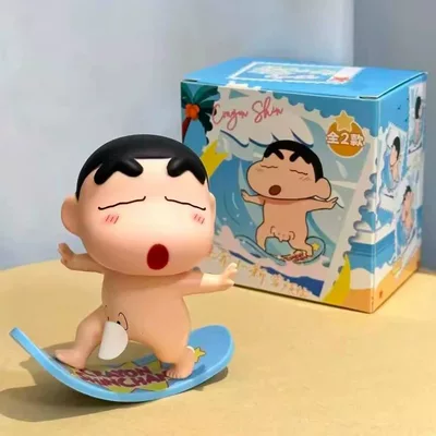 Cute Naked Surfing Crayon Other Automotive Interior Supplies - surfing-shin-chan-squinting-eyes-approximately-10cm-tall