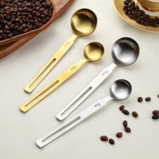 Hangable 304 Stainless Steel Measuring Spoon Coffee Soy Milk Powder Spoon Kitchen Measuring Spoon Baking Utensil Seasoning Measuring Spoon