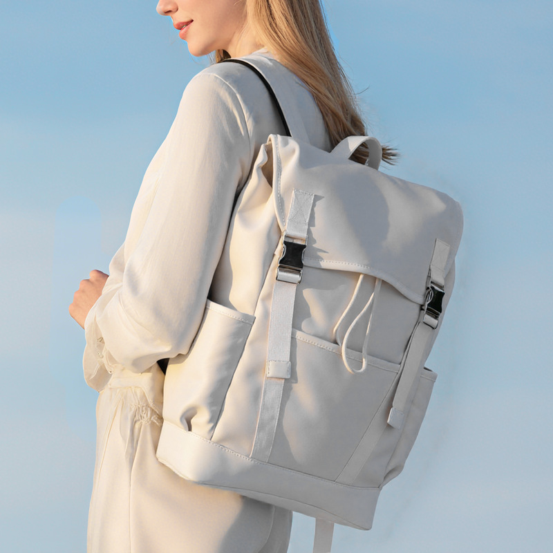 新款双肩包女士大容量简约牛津布电脑时尚欧美跨境休闲旅行背包