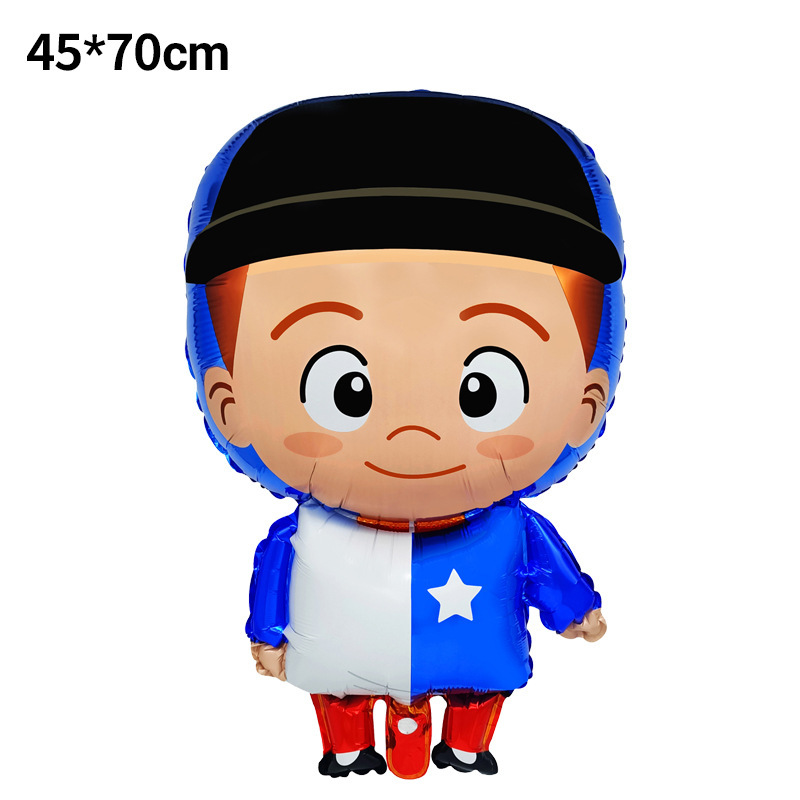 Globo de aluminio redondo de 18 pulgadas con bandera de Chile, para Día Nacional